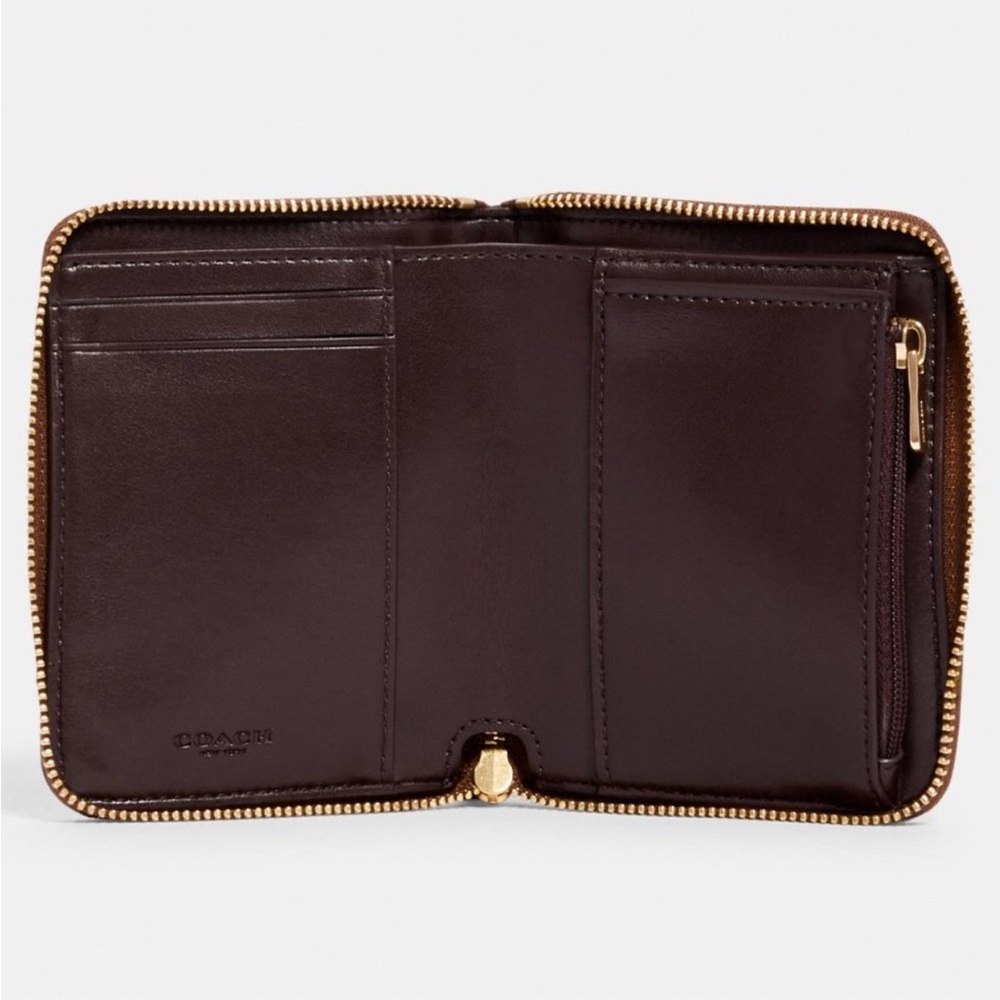 COACH SMALL ZIP AROUND WALLET BUTTERFLY - Picture 2 of 2